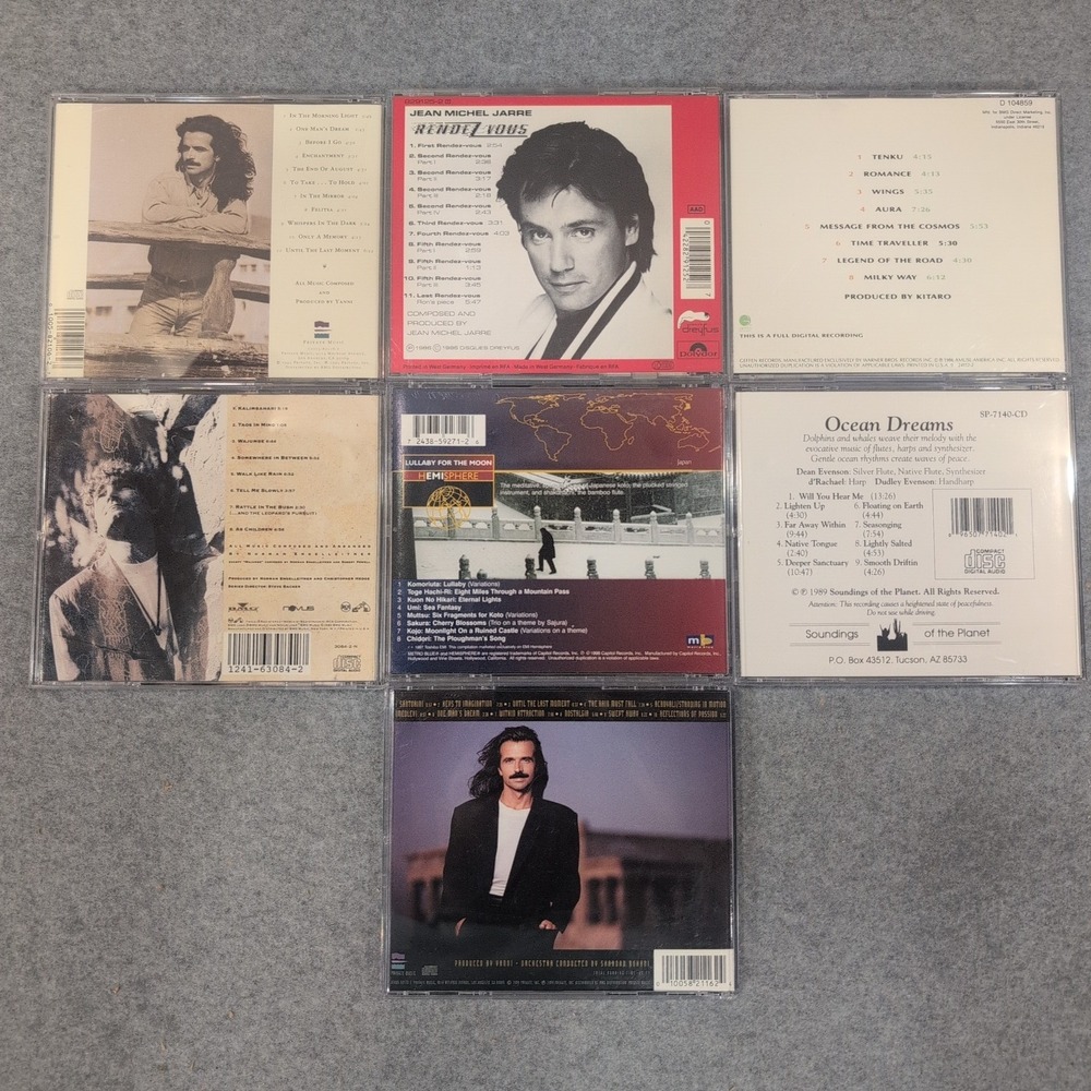 New Age Ambient CD Lot Yanni Kitaro Jean-Michel‎ Jarre Opafire 7 Disc Collection - Picture 2 of 2